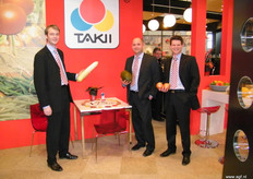 De mannen van Takii (vlnr) Rogier Laurens, Erik Vesseur en Jelle Kleijn waren na 3 dagen beurs erg melig geworden!