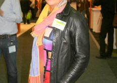 Didi Wortelboer had een originele Rietveld jurk aan