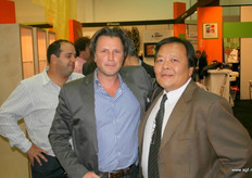 Bert Schamper met een aflader