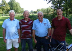 Kees van Daalen, Aad van Kester, Sjaak Barendse en John Ammerlaan.