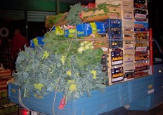 In alle vroegte worden de verse producten aangevoerd op de markt.