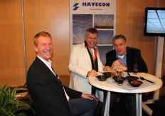Angelo van der Hoeven, Dirk van der Kaaij en Aad Voorwinden in de stand van Havecon Kassenbouw