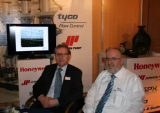 Geert Wilderman en David de Wit van Tyco en Honeywell.