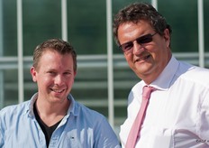 Bas van Leeuwen samen met Grow Group directeur Hans grootscholten.