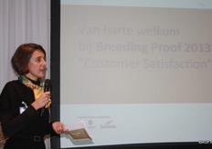 Stephanie Faugeras (Monsanto) heette de gasten welkom