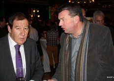 Willem Baljeu en John van de Sluis in serieus gesprek