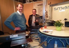 Herman Naaktgeborn van Natech en Stefaan Vandaele van Demtech samen in de stand