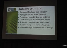 De projectgroep heeft als eindvisie een Bio-Base Park Westland waar na verwaarding van de inhoudstoffen vergisting plaatsvindt van resten glastuinbouwproducten