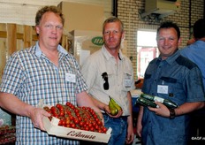 Vers van Hier telers Bert van de Brand, Walter van Ruis en Rene Tielemans