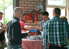 Beschuit met aardbeien!