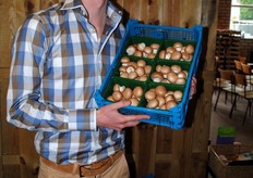 Champignonteler Bas van den Berg