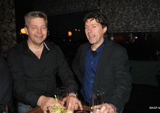 Pierre Grootscholten van Grootscholten Consultancy en Ted Zwinkels van de Oranje Paprika Vereniging