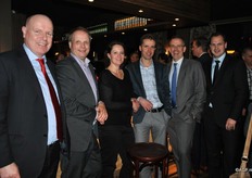 Joost Verheijen van de Rabobank, Rene van Kester van Agro Adviesbureau, Marja Vijverberg van Sweetpoint, Ronald Grootscholten van Florpartners, Roland van Hulst van Ernst & Young en Paul de Vogel van S. de Jong