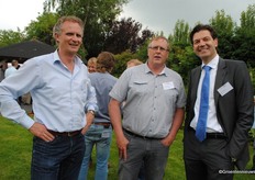 Charles Vijverberg (Benfried) met Aad Alsemgeest (Alweco) en Marc Krauth (Bonar)
