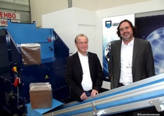 Jacques Bakker and Mark van der Zanden of Logitec Plus. They had a Coco Mill machine in their booth.