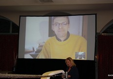 Dick Veerman van Foodlog debatteerde via skype mee vanuit Frankrijk