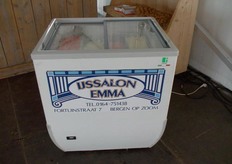 Er was niet alleen aardbeienijs, maar ook asperge-ijs te krijgen.