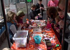 De kleintjes konden creatief aan de slag