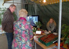 Ook tomaten waren te proeven.