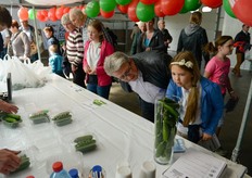 Minikomkommers snacken bij Pekam