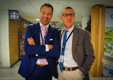 Maren Schoormans van Koppert met Urban Farmer Roman Gaus