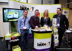 Bij Biobest staan Nick Hautekeete, Jurgen Bouveroux, Irene van Schie en Bart Joosten klaar. Nederland en België dus!