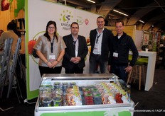 Veerle Baets, Johan van Alphen en Ralph Bogers van Special Fruit met Jan van Genderen van Royal Berry.