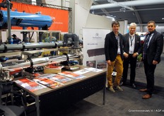 Job Bossers van JB Hydroponics, Ton de Kort van PB Techniek en Rob Zwaard van UVAR