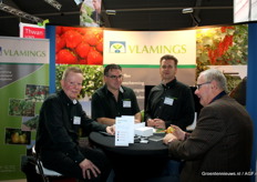 Jelle Gerstel, Rob Derikx en Heino van Doornspeek van Vlamings hadden bezoek