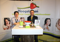 Veiling Hoogstraten hadden ook prachtige rode pareltjes meegenomen om te proeven, Sandra Geysels en Maarten Meys waren speciaal hiervoor naar Den Bosch gekomen, tevens omdat zij samenwerken met CLTV Zundert