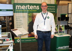 Rik Lensen van Mertens, ook zij bleven 2 dagen op de beurs staan ivm de internationale Soft Fruit Conference donderdag 7 januari