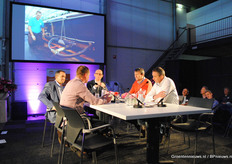 Aan tafel met Frank Kempkes (Wageningen UR), Maurice van der Hoorn (Van der Hoorn Orchideeën) en Leon Dukker (Porta Nova)
