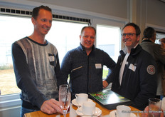 Gerard Pruijsen van Van Dijk Flowers, Otwin van Geest van VG Orchids en Erwin van Vliet van Levoplant