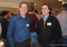 Leo Marcelis van Wageningen UR met Joost Veenman van Hortimax