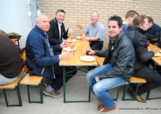 Leen van Leeuwen van Koppert Biological Systems, Bas Visser van Wireless Value, Hanjo Lekkerkerk, Delphy, en Jerry van der Knaap