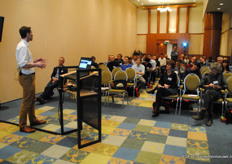 Gemiddeld zo'n 50 tot 60 toehoorders bij het wetenschappelijke deel van de presentaties