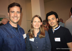 Ben Hunter (Monsanto Holland), Hanna Mononen (Finnish Glasshouse Growers Association), Tomas Lomas (Monsanto).