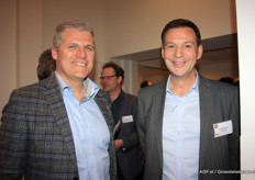Niek Depoorter (Hortiplan) en Marc Mertens (Biobest).
