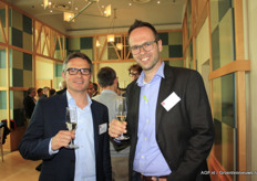 Tom Lombaerts (Semillas Fito SA) en Filip Hermans (Rijk Zwaan).