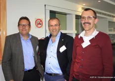 Pascal de Schrijver (Carrefour), Koen Lauwerysen (Den Berk) en Johan Vlaemynck (Tomato Masters).