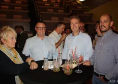 Het team van Vanco Belgium: Lutgarde, Bernard van Colenberghe, Peter van Veen en Diederik Bogaert.