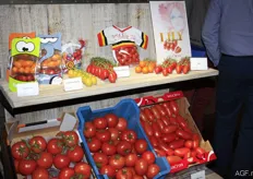 Het tomatenassortiment, inclusief de nieuwste verpakkingen.
