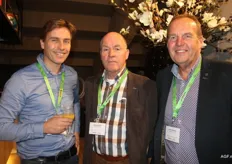 Simon Reedijk (Exsa Europe) met Anton Rutten en Johan de Hoog