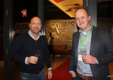 Marco Graute van Axidus (tevens hoofdsponsor Sparta Rotterdam) en Pepijn Bekker van DailyFresh Logistics