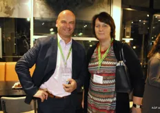 Peter van der Veeken (N&S Quality) en Sandra Bogaard (FrisCo)