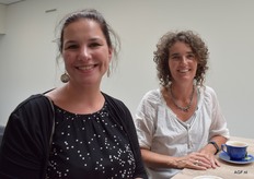 Marjon van Aarle (Gebroeders van Aarle) en organisator Wilma van den Oever (GroentenFruit Huis)