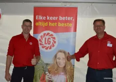 Antoon Verhoeven en Jan Wijnen van LG de zaaizaadleverancier.