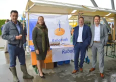 Arne Bac, Jessica Groenhof, Herman van Mourik en Erik Pullen van Rabobank Nederland, de hoofdsponsor van de Open Dag.
