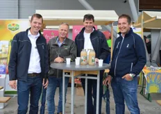 Het team van Fruitpunt met Frans Eerland, Jackie Jansen, Andries Goeree en Martin Tolhoek.
