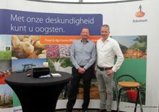 Adrie van Rooijen en Michiel Vermunt van Rabobank Oss-Bernheze